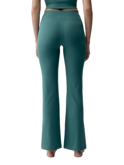 Born Living Yoga Marina Full Length Flared Leggings, Cucumber - view 2, Cucumber