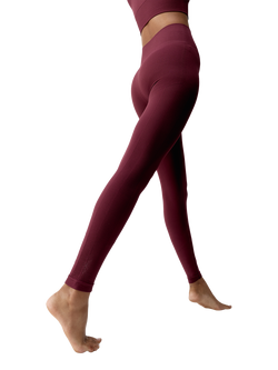 Born Living Yoga Yami High Waisted Leggings, Bordeaux - view 2, Bordeaux