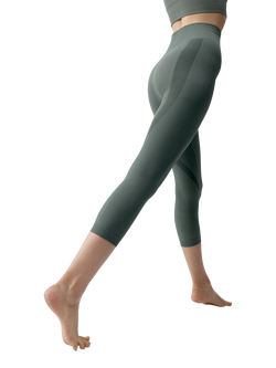 Born Living Yoga Eris Cropped Leggings, Tea - view 2, Tea