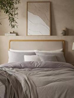 Night Lark Soft Weave Coverless Duvet, 10.5 Tog, Stone Grey, Stone Grey
