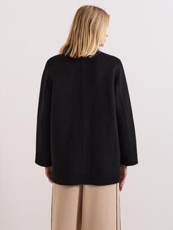 Phase Eight Daria Wool Blend Coat, Black - view 2, Black