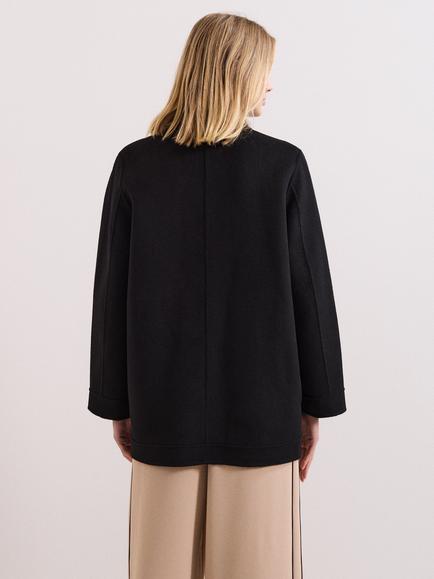 Phase Eight Daria Wool Blend Coat, Black - view 2, Black