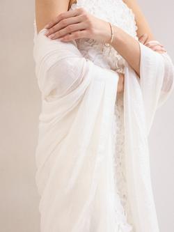 Phase Eight Lightweight Bridal Scarf, Ivory - view 2, Ivory