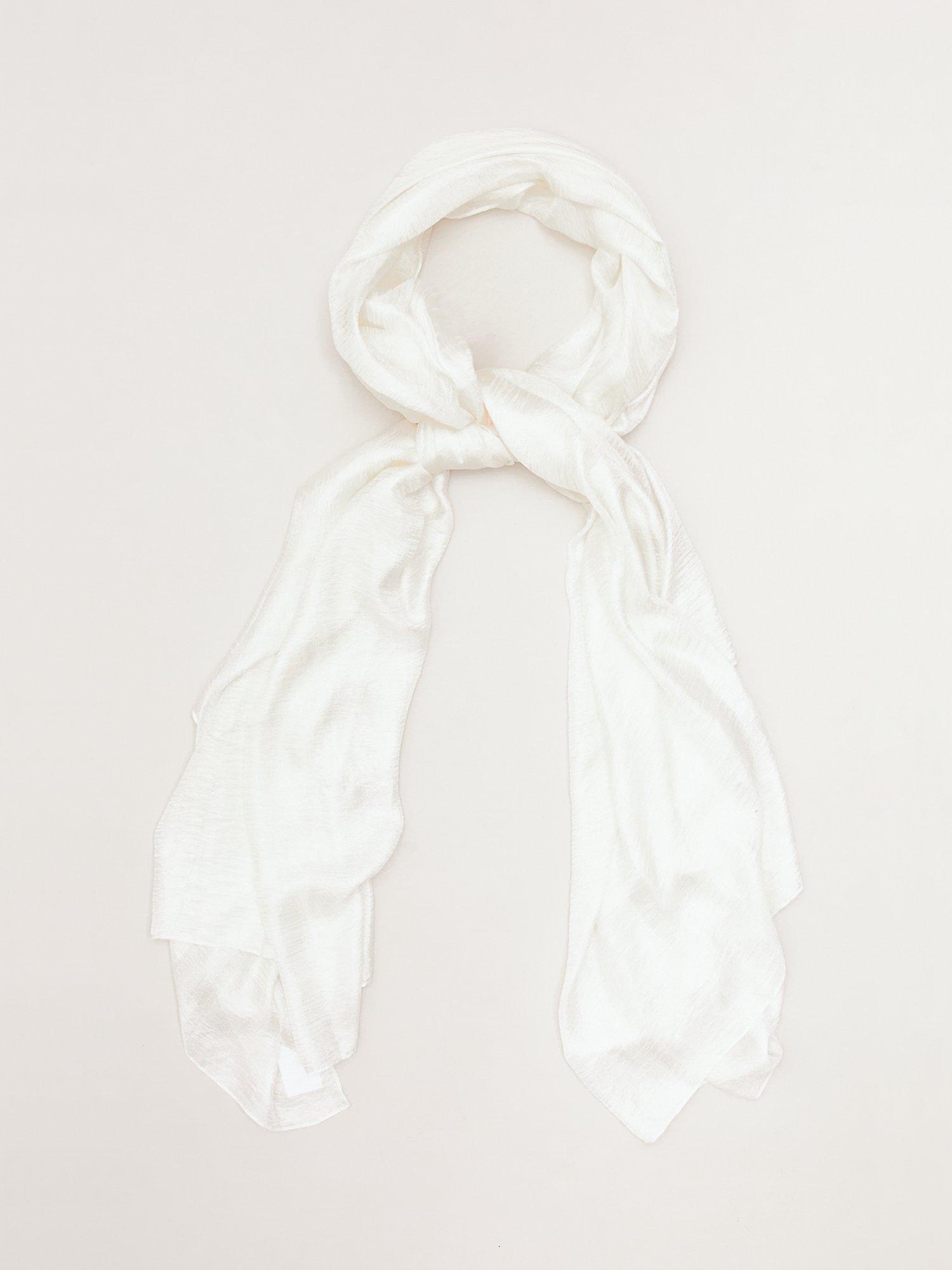 Product image 4 of 5, which shows Phase Eight Lightweight Bridal Scarf, Ivory, One Size