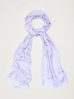 Phase Eight Satin Trim Scarf, Pale Blue, Pale Blue