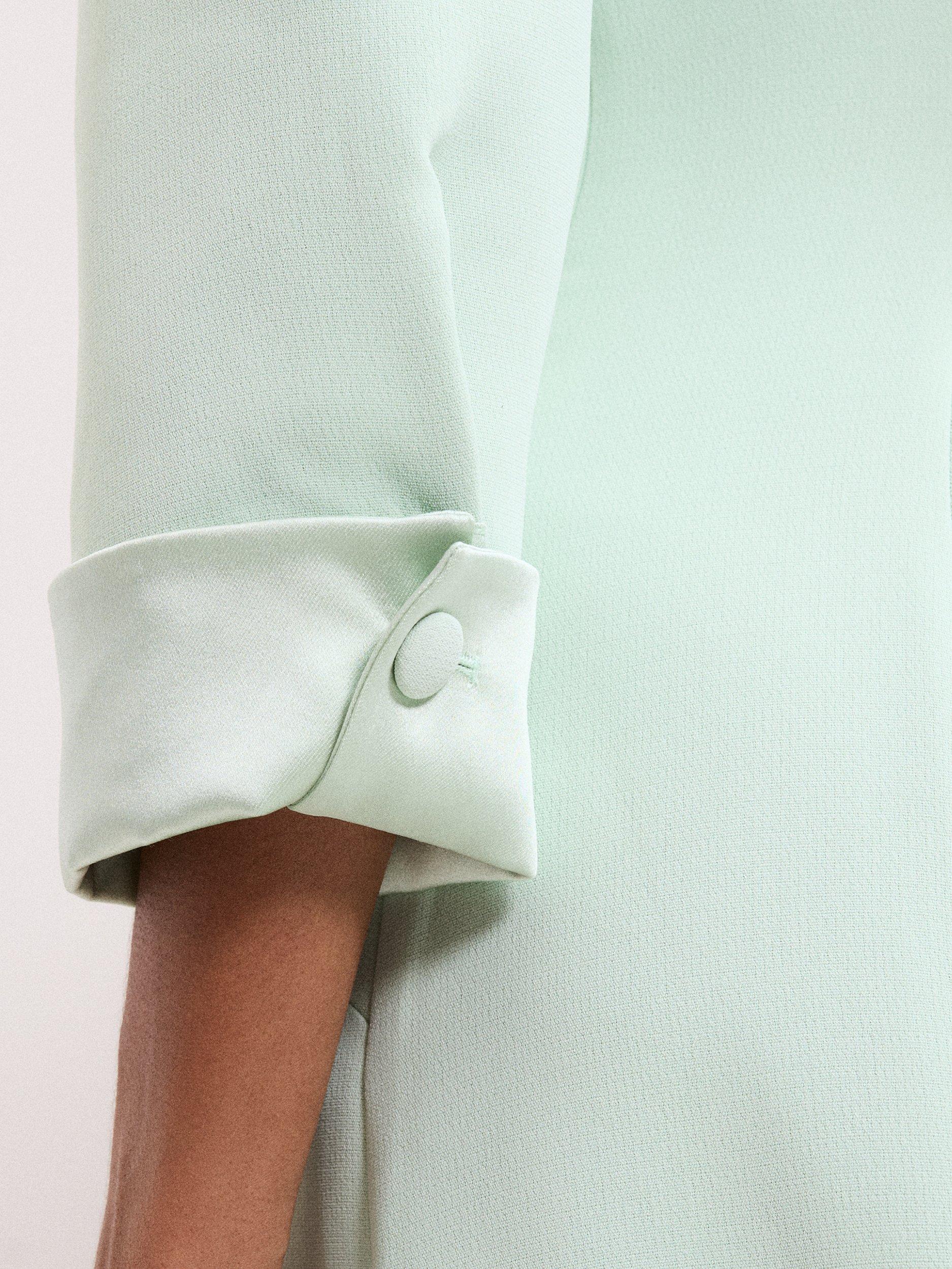 Product image 9 of 9, which shows Phase Eight Paloma Tux Midi Dress, Pale Green, 6