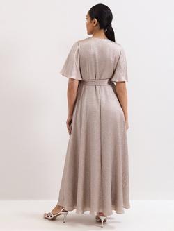 Phase Eight Petite Julissa Maxi Wrap Dress - view 2, Gold