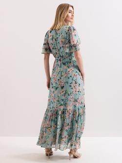 Phase Eight Violet Floral Maxi Dress - view 2, Multi