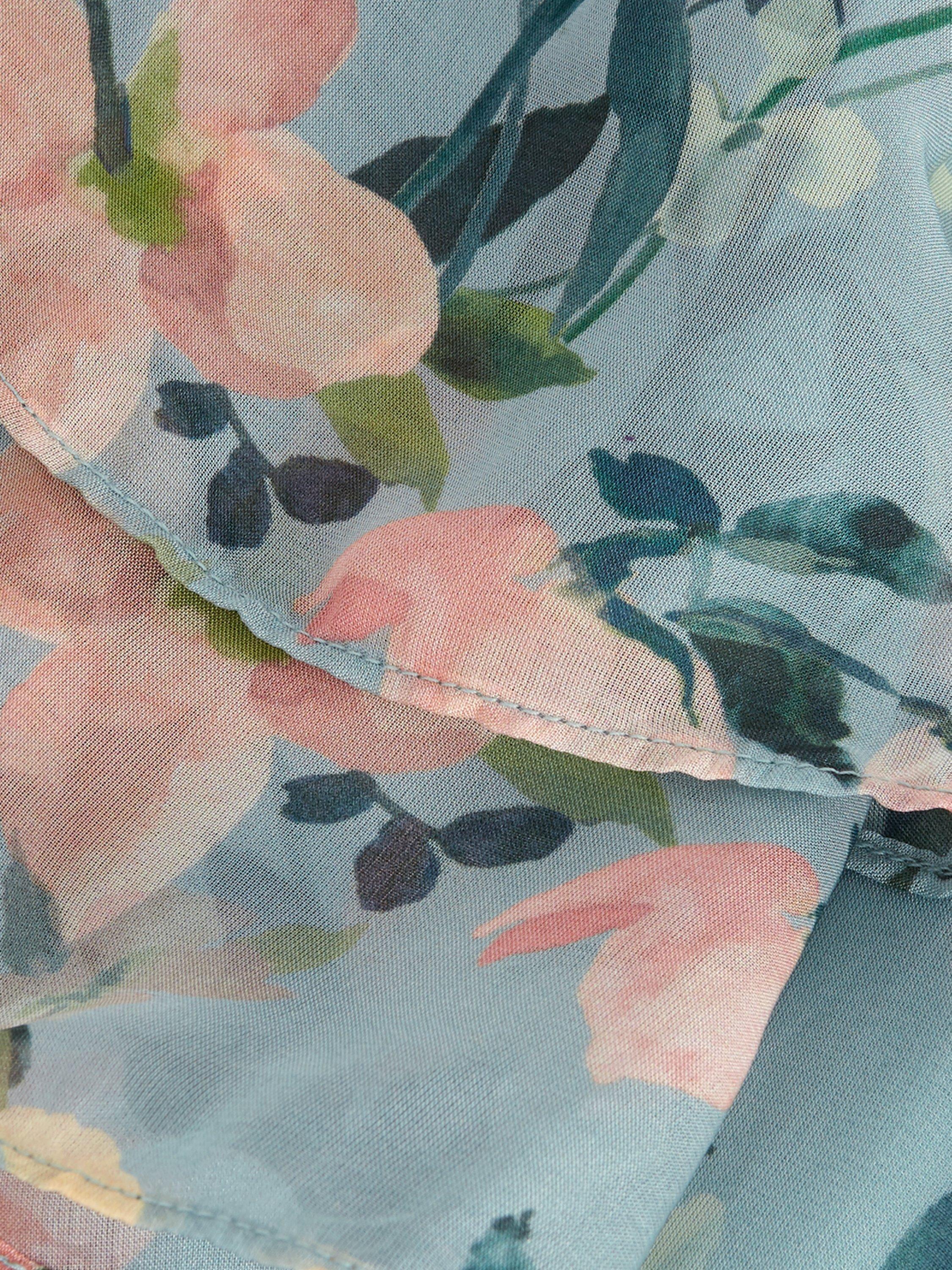 Product image 6 of 9, which shows Phase Eight Violet Floral Maxi Dress, Multi, 6