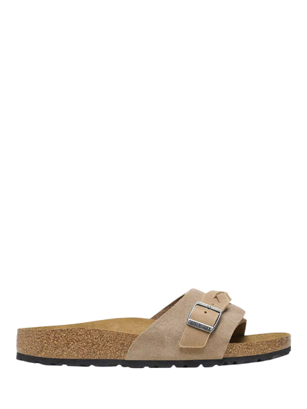 Birkenstock Oita Suede Braided Sandals, Taupe, Taupe