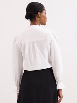 Phase Eight Laurie Textured Blouse, Ivory - view 2, Ivory