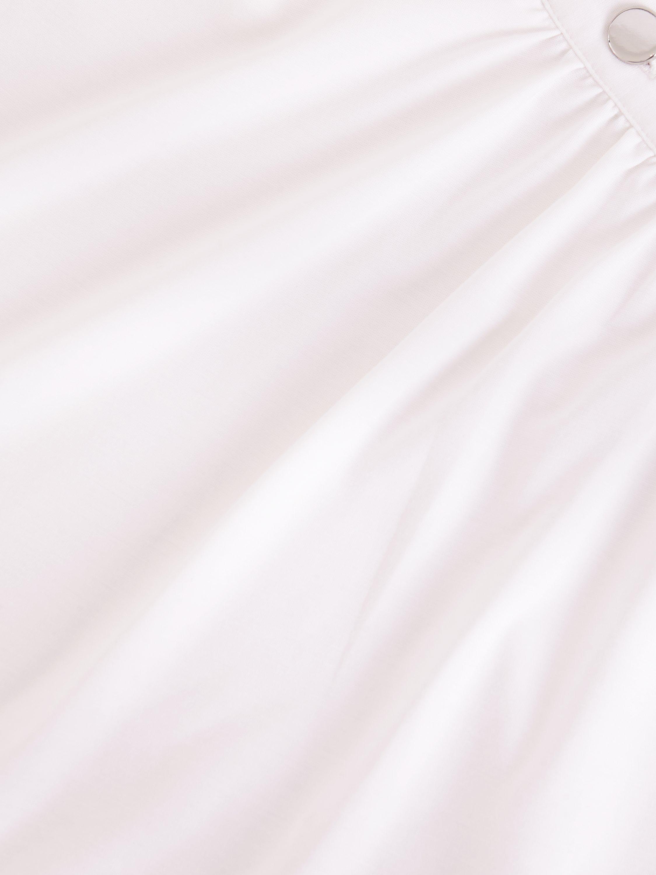 Product image 6 of 7, which shows Phase Eight Paige Button Shoulder Ponte Top, Ivory, 8