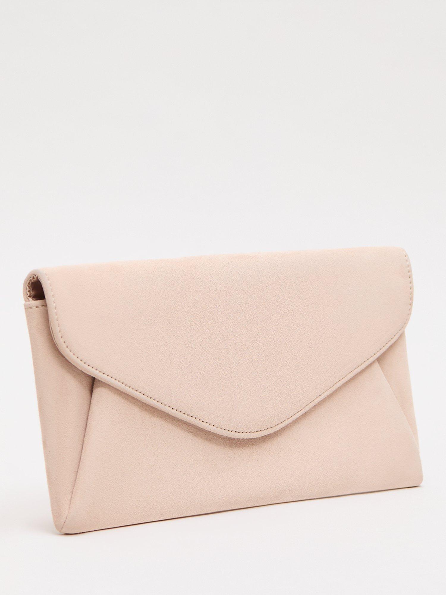 Product image 2 of 11, which shows Phase Eight Suede Clutch Bag , Neutral, One Size