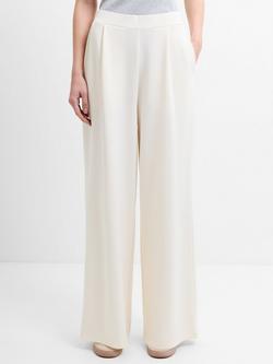 French Connection Wren Wide Leg Trousers, Porcelain Cream - view 2, Porcelain Cream
