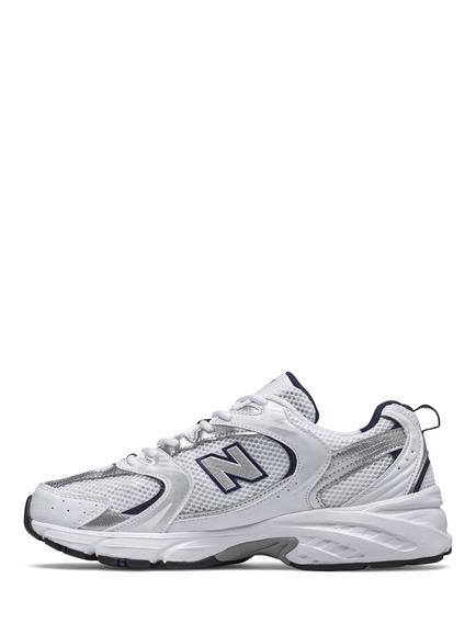New Balance 530 Lace-Up Trainers, White/Indigo - view 2, White/Indigo