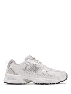 New Balance 530 Lace-Up Trainers, White/Silver, White/Silver