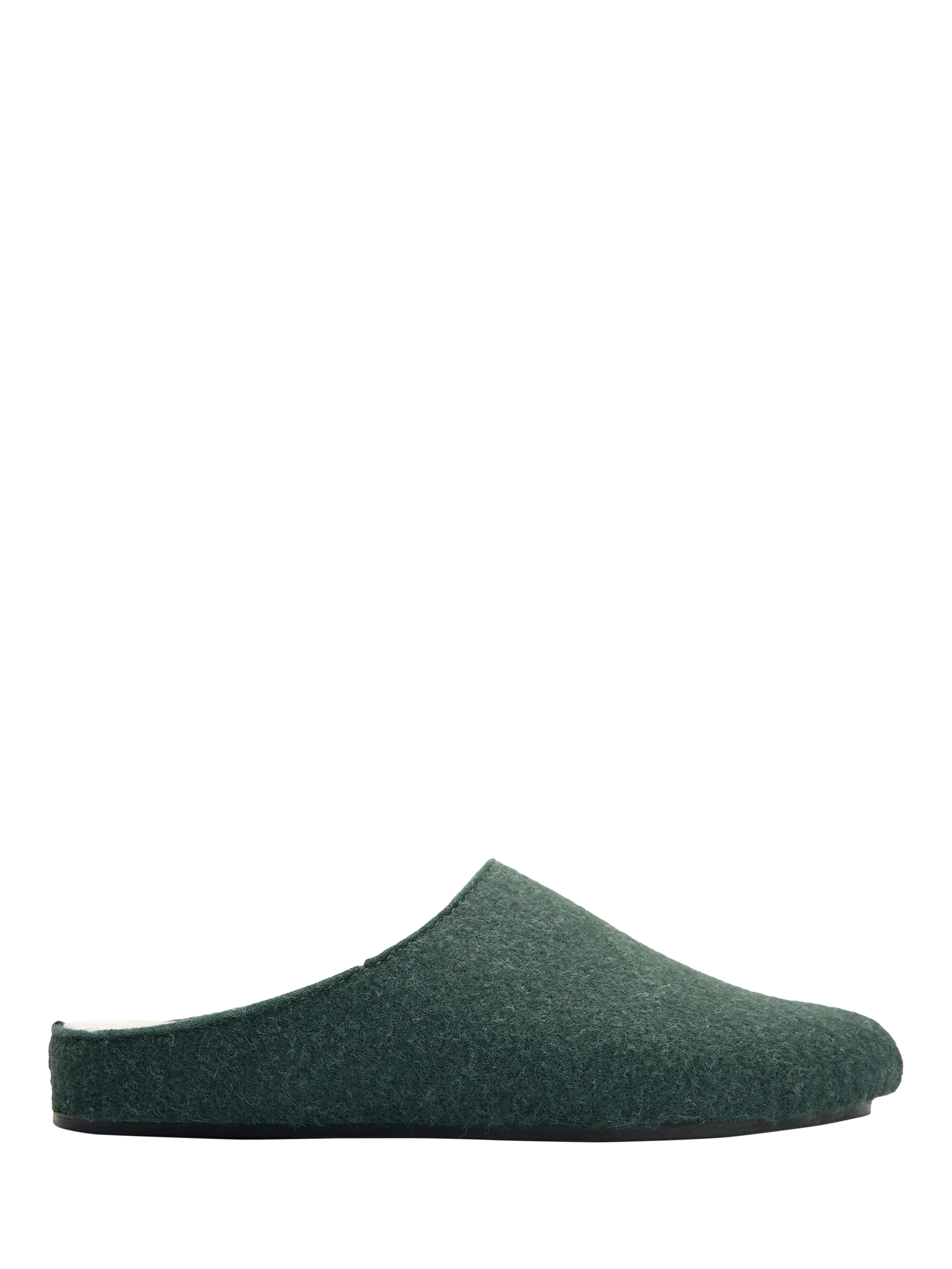 Product image 1 of 6, which shows V.GAN Date Mule Slippers, Dark Green, 7
