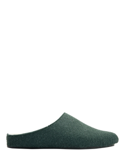 V.GAN Date Mule Slippers, Dark Green, Dark Green