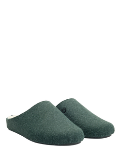 V.GAN Date Mule Slippers, Dark Green - view 2, Dark Green