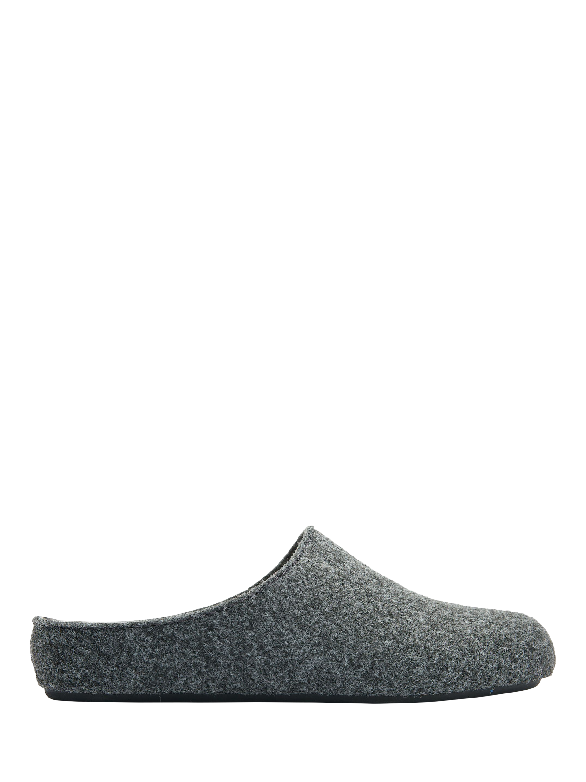 Product image 1 of 6, which shows V.GAN Vegan Date Slider Slippers, Dark Grey, 3