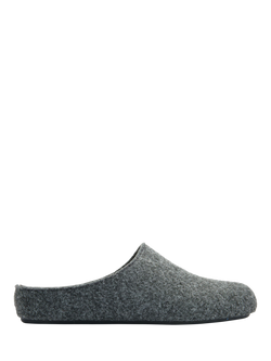 V.GAN Vegan Date Slider Slippers, Dark Grey, Dark Grey
