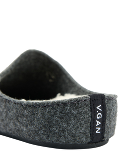 V.GAN Vegan Date Slider Slippers, Dark Grey - view 2, Dark Grey