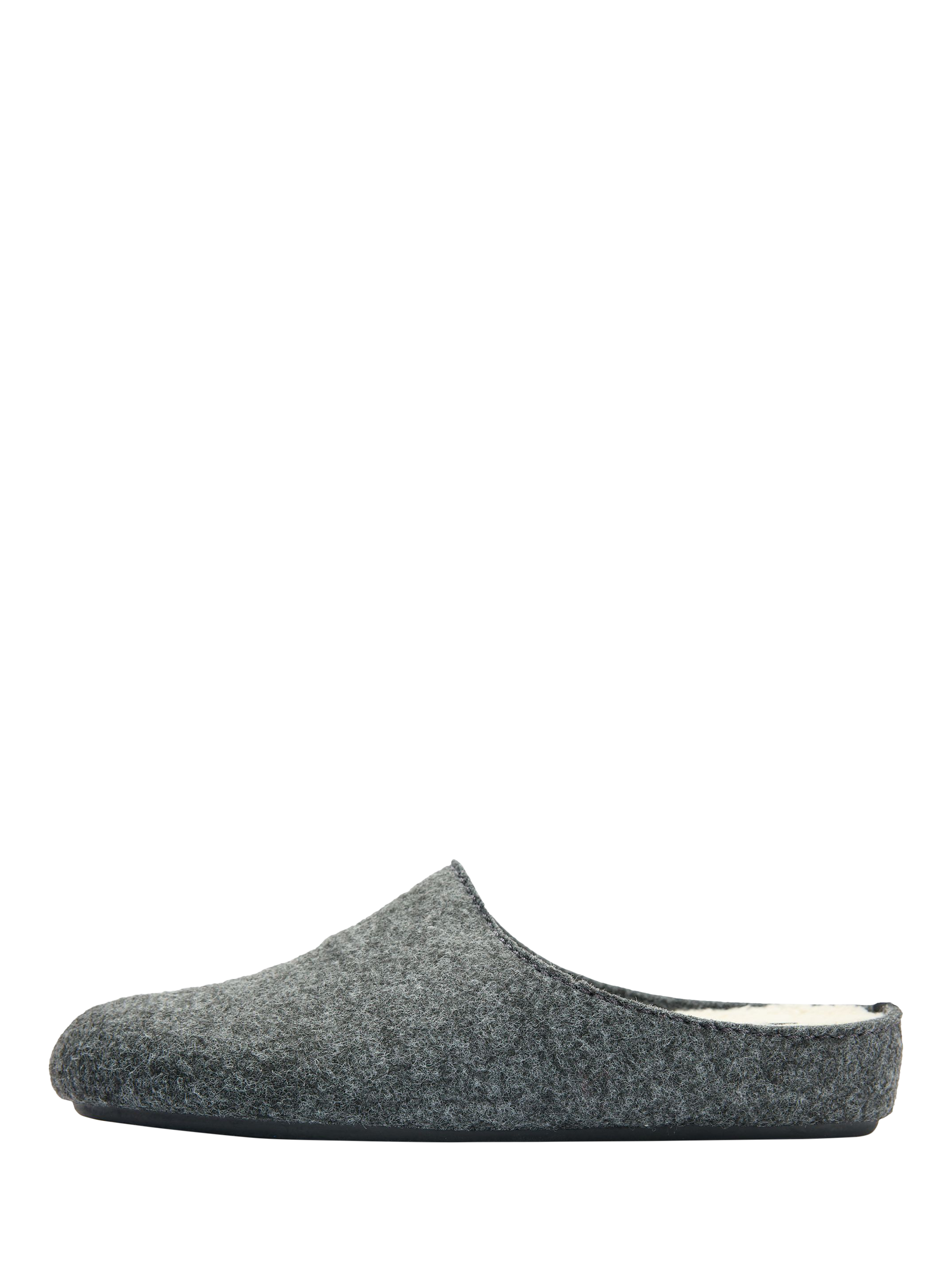 Product image 4 of 6, which shows V.GAN Vegan Date Slider Slippers, Dark Grey, 3