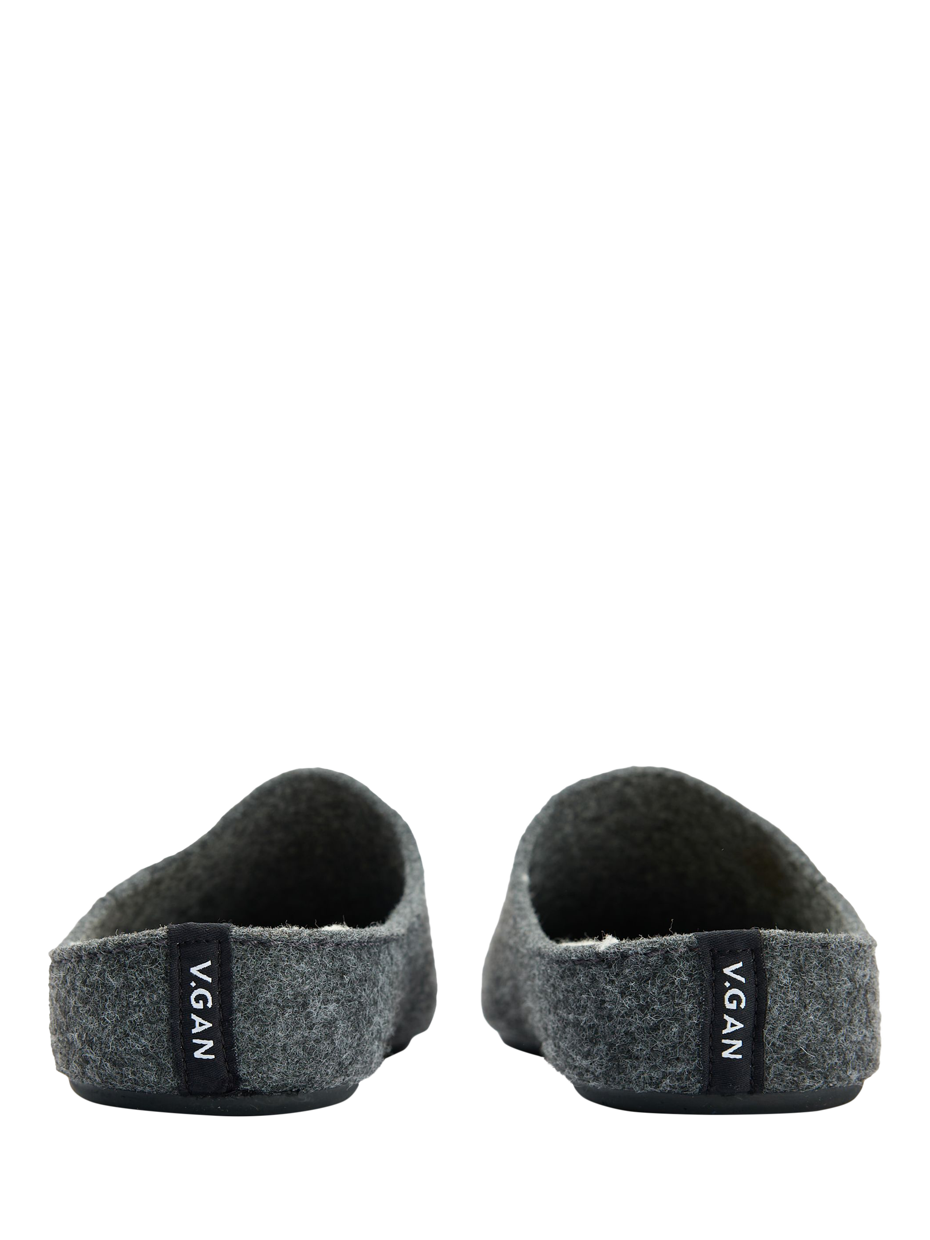 Product image 6 of 6, which shows V.GAN Vegan Date Slider Slippers, Dark Grey, 3