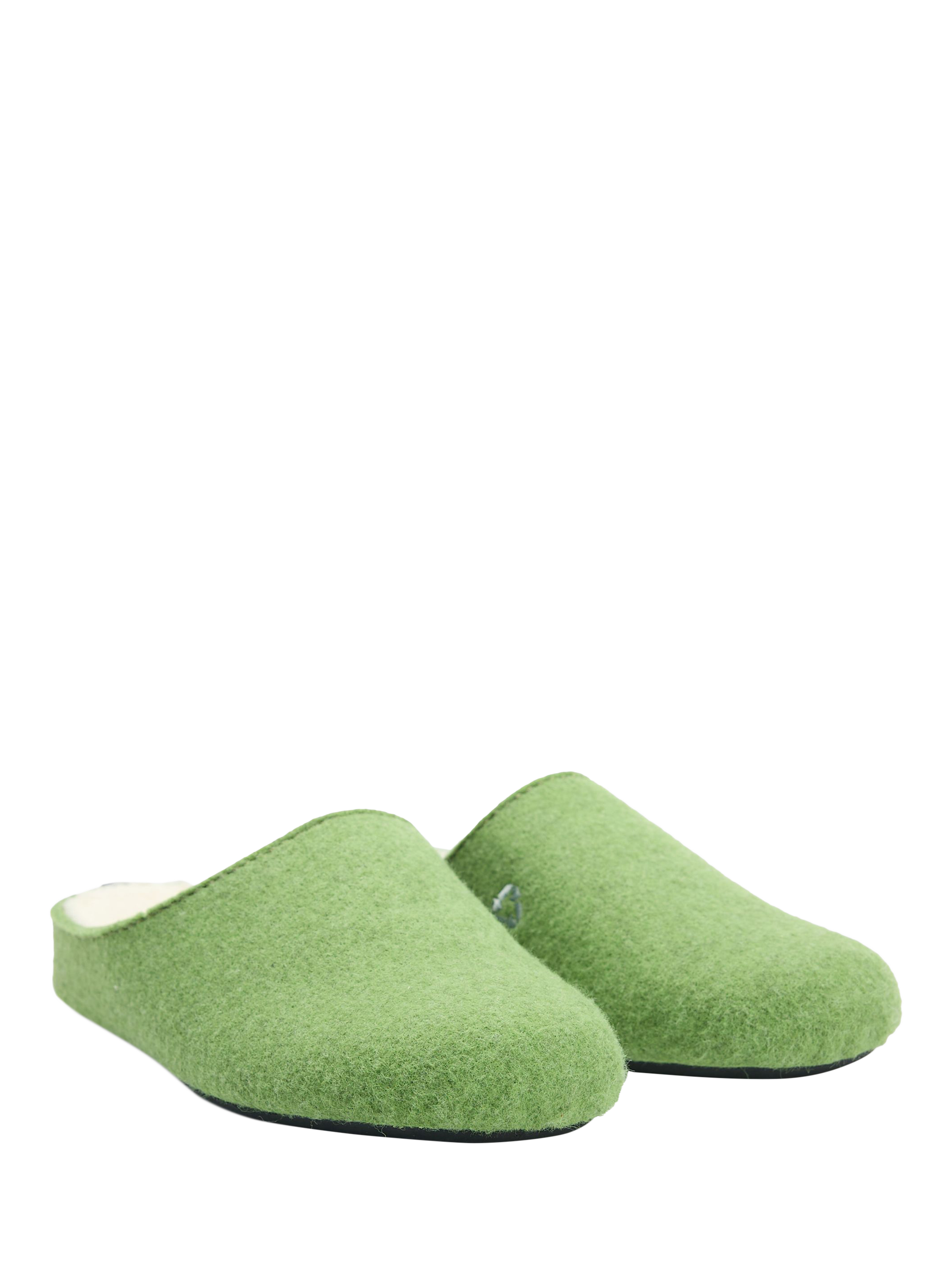 Product image 2 of 6, which shows V.GAN Vegan Date Slider Slippers, Green, 3