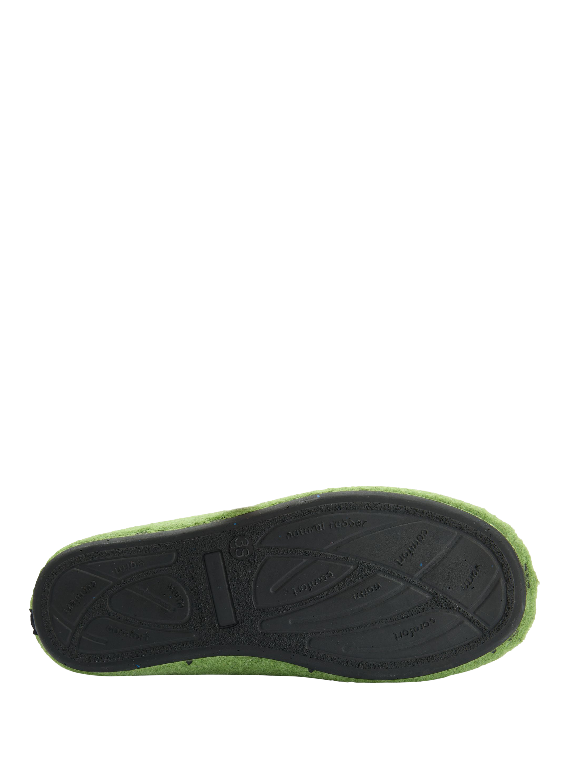 Product image 5 of 6, which shows V.GAN Vegan Date Slider Slippers, Green, 3