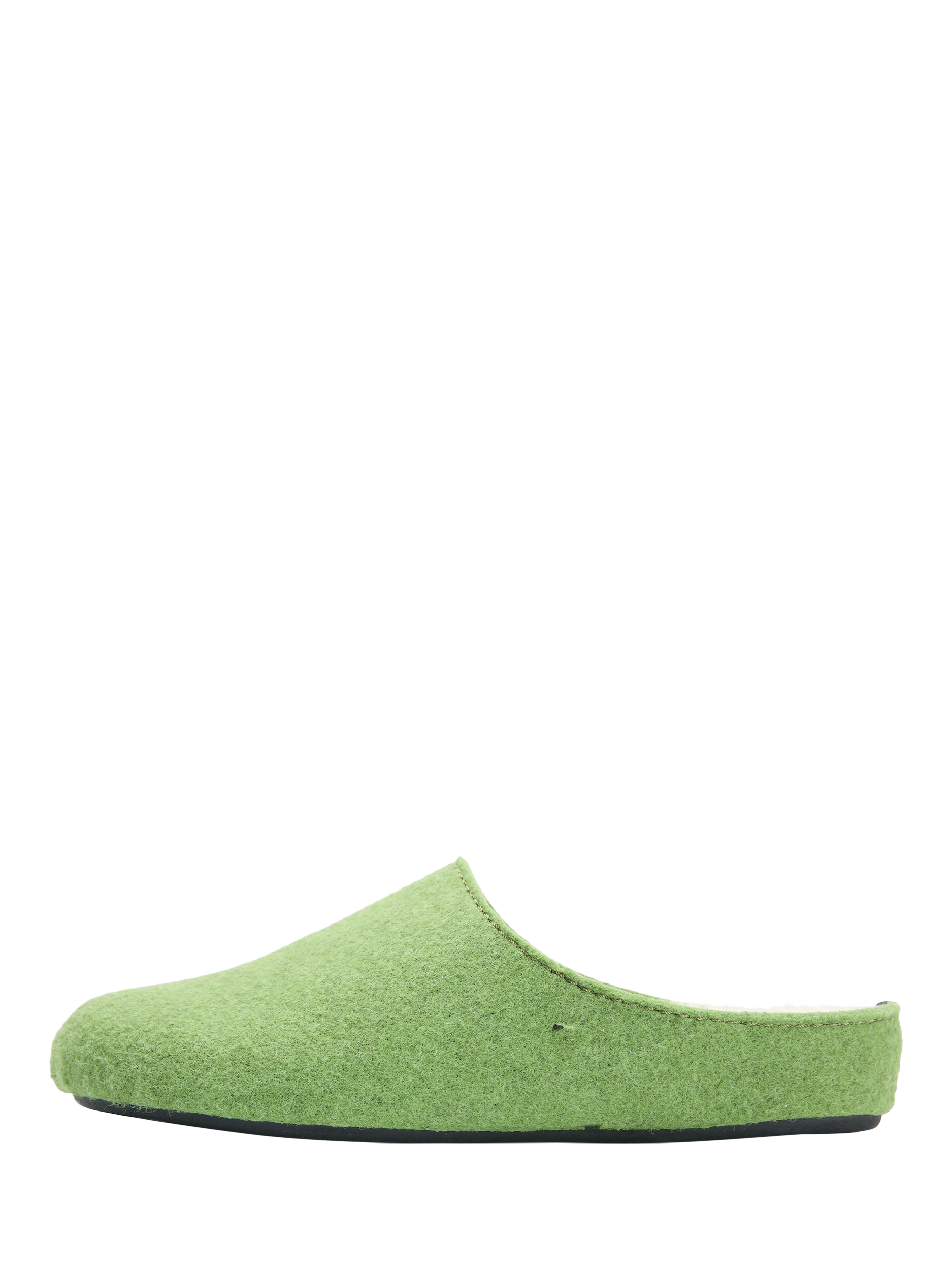 Product image 6 of 6, which shows V.GAN Vegan Date Slider Slippers, Green, 3