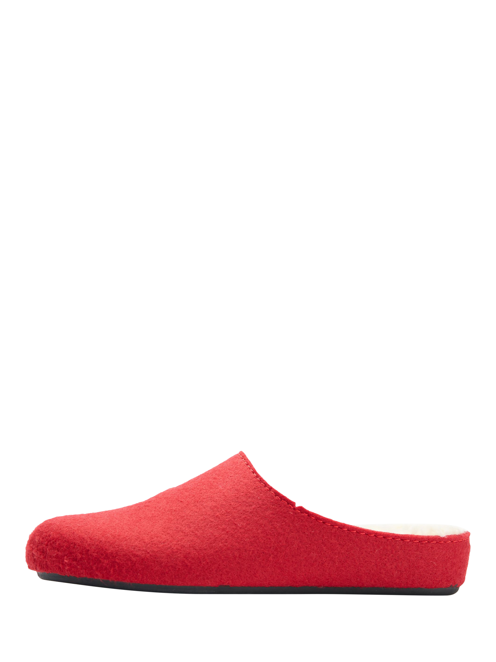 Product image 6 of 6, which shows V.GAN Vegan Date Slider Slippers, Red, 3