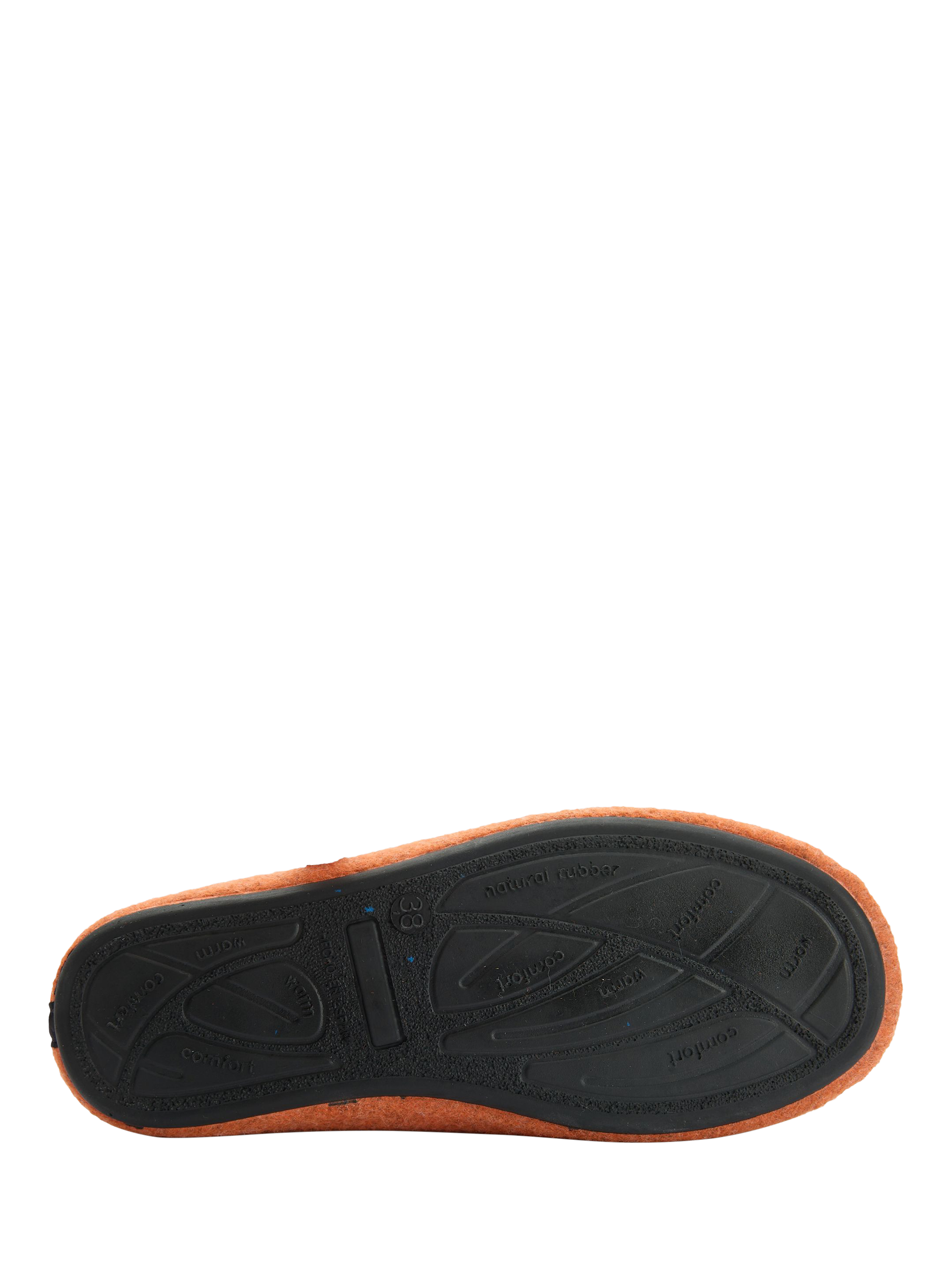 Product image 5 of 6, which shows V.GAN Vegan Date Slider Slippers, Rust, 3