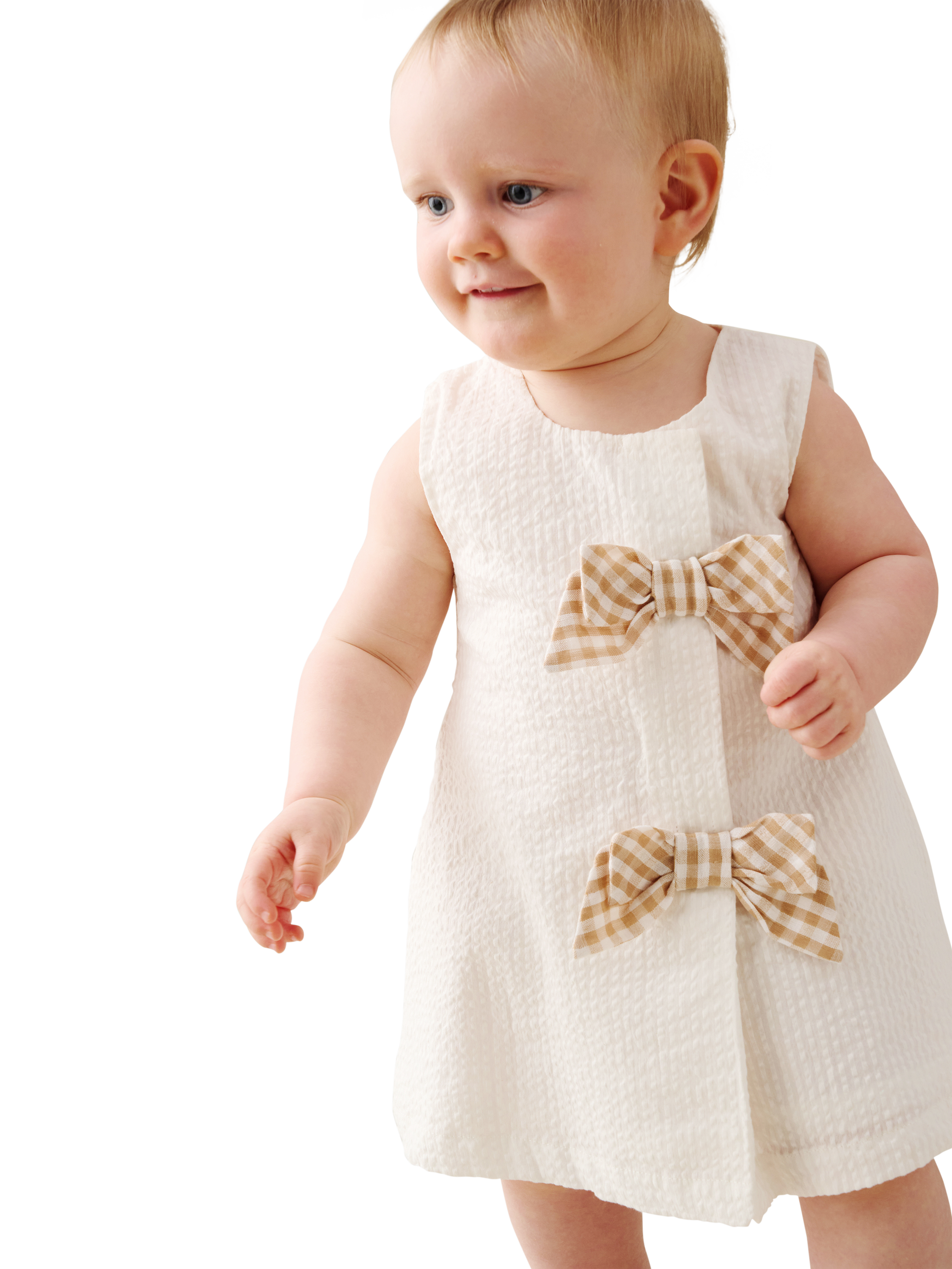 beige long gown dress The Dhalia Dress in Black & Cream Gingham