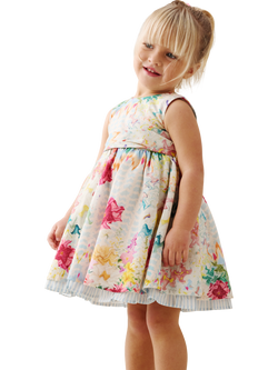 Angel & Rocket Kids' Floral Printed Tie Dress, Multi
