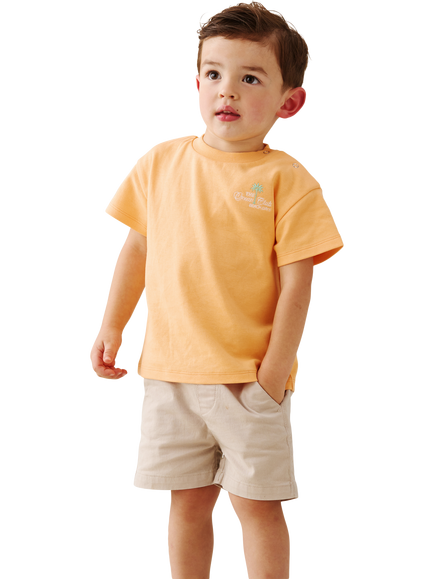 Angel & Rocket Baby Cotton Holiday Graphic Crew Neck T-Shirt, Orange, Orange