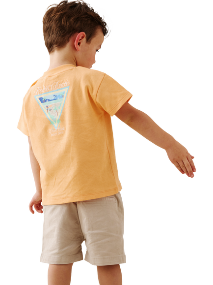 Angel & Rocket Baby Cotton Holiday Graphic Crew Neck T-Shirt, Orange - view 2, Orange
