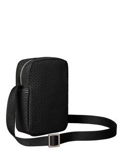 Calvin Klein Embossed Woven Crossbody Bag - view 2, Black