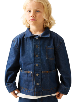 Angel & Rocket Kids' Indigo Denim Jacket, Blue, Blue