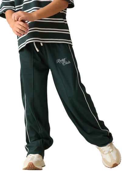 Angel & Rocket Kids' Drawstring Sports Joggers, Green, Green