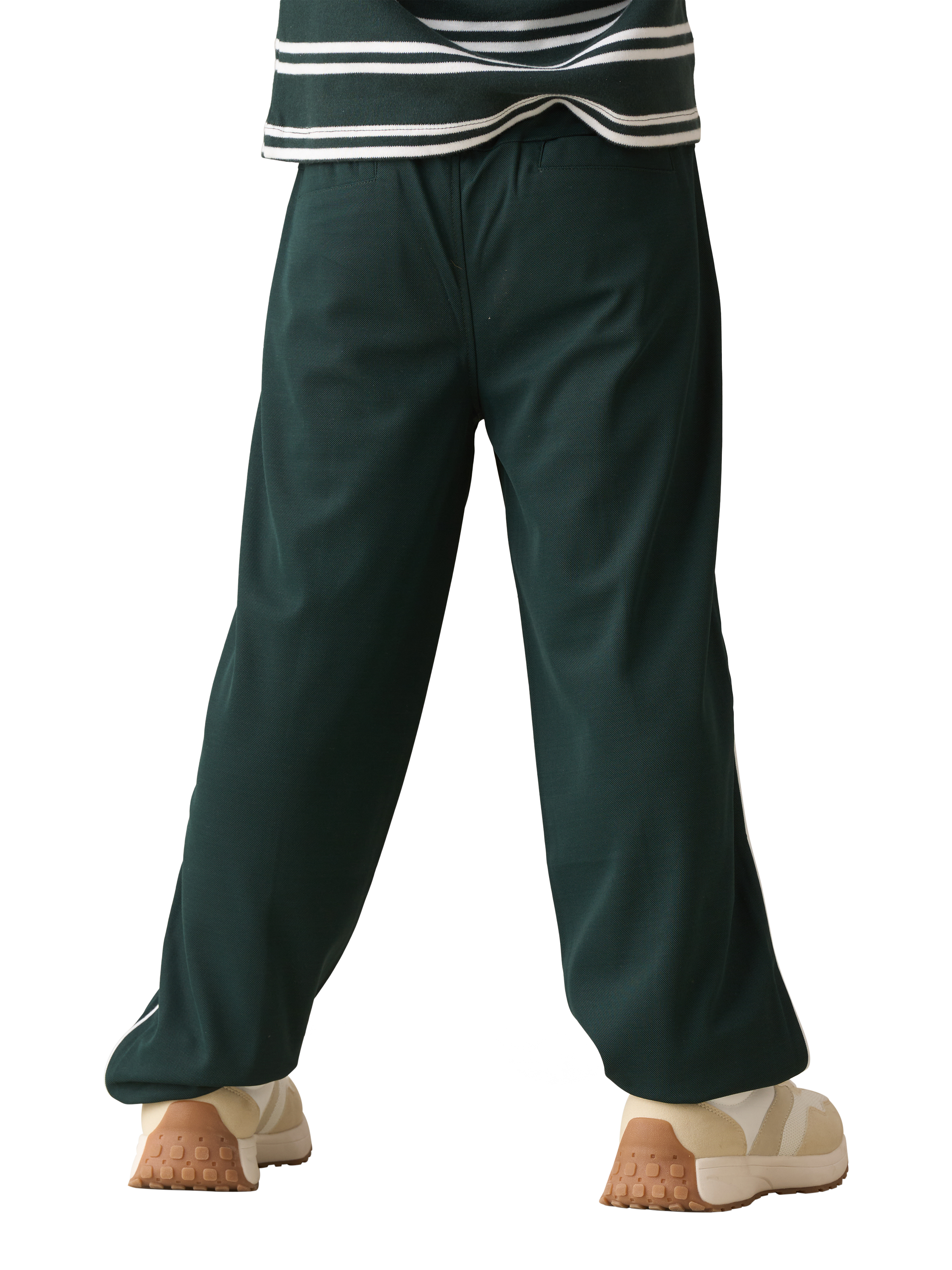 Product image 3 of 7, which shows Angel & Rocket Kids' Drawstring Sports Joggers, Green, 3 years