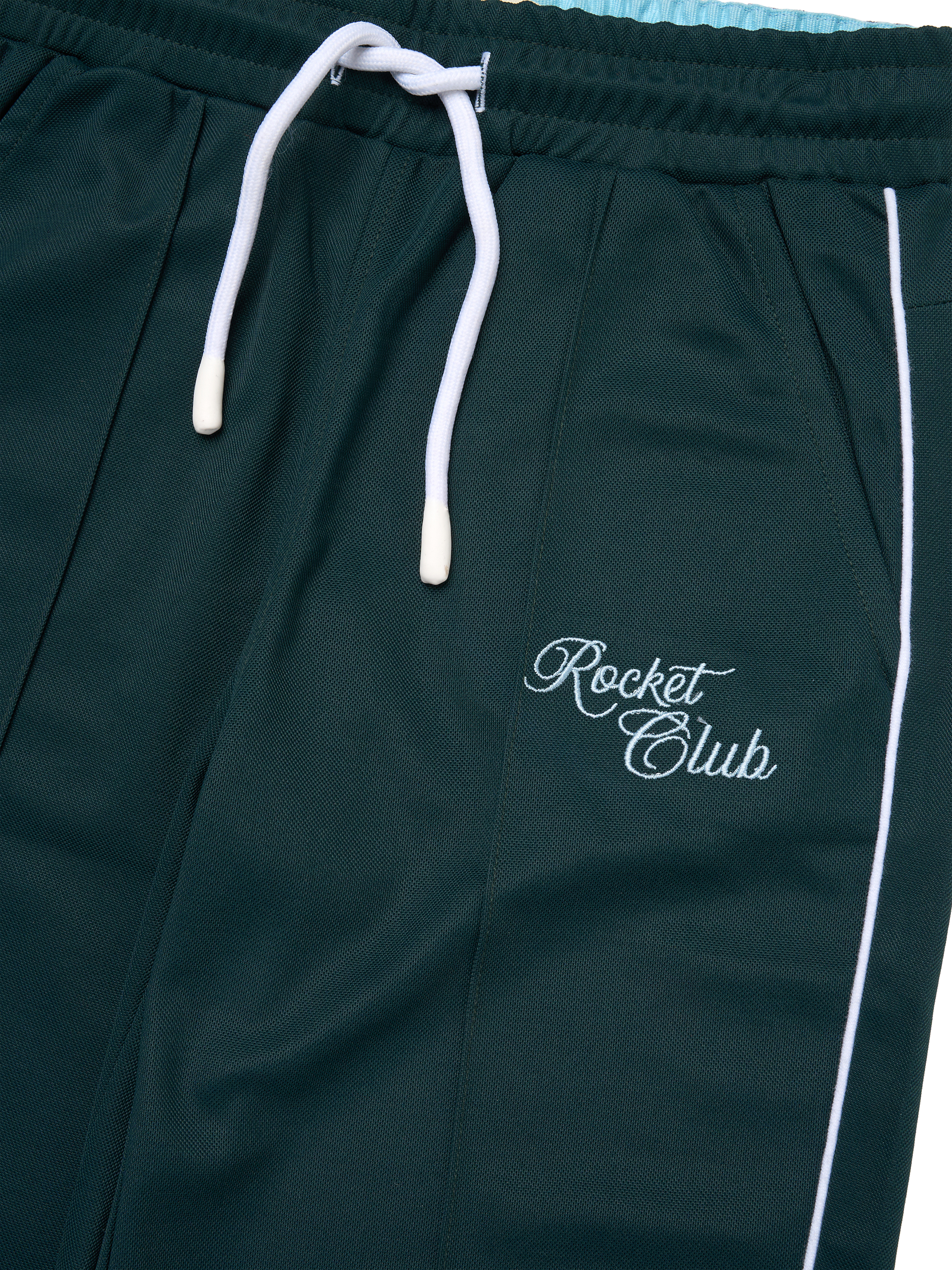 Product image 7 of 7, which shows Angel & Rocket Kids' Drawstring Sports Joggers, Green, 3 years