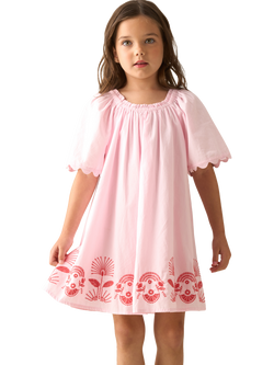 Angel & Rocket Kids' Corsage Swing Dress, Pink, Pink