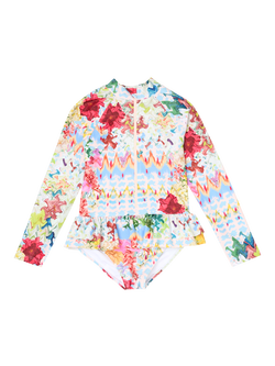 Angel & Rocket Kids' Cove Long Sleeve Swimsuit, Multi, Multi