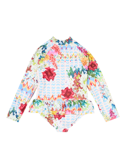 Angel & Rocket Kids' Cove Long Sleeve Swimsuit, Multi - view 2, Multi