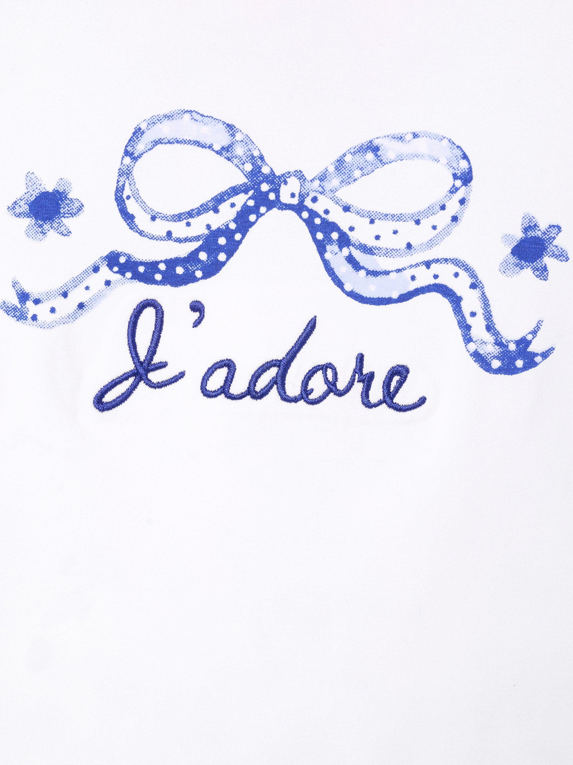 Product image 6 of 6, which shows Angel & Rocket Kids' J'adore T-Shirt, White, 3-4 years