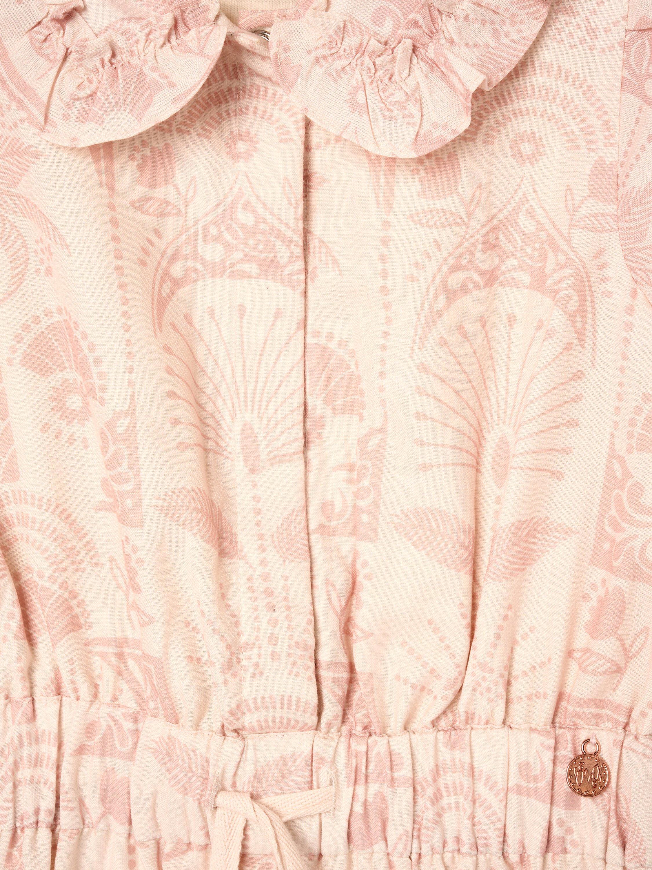 Product image 8 of 8, which shows Angel & Rocket Kids' Printed Short Playsuit, Natural, 3 years