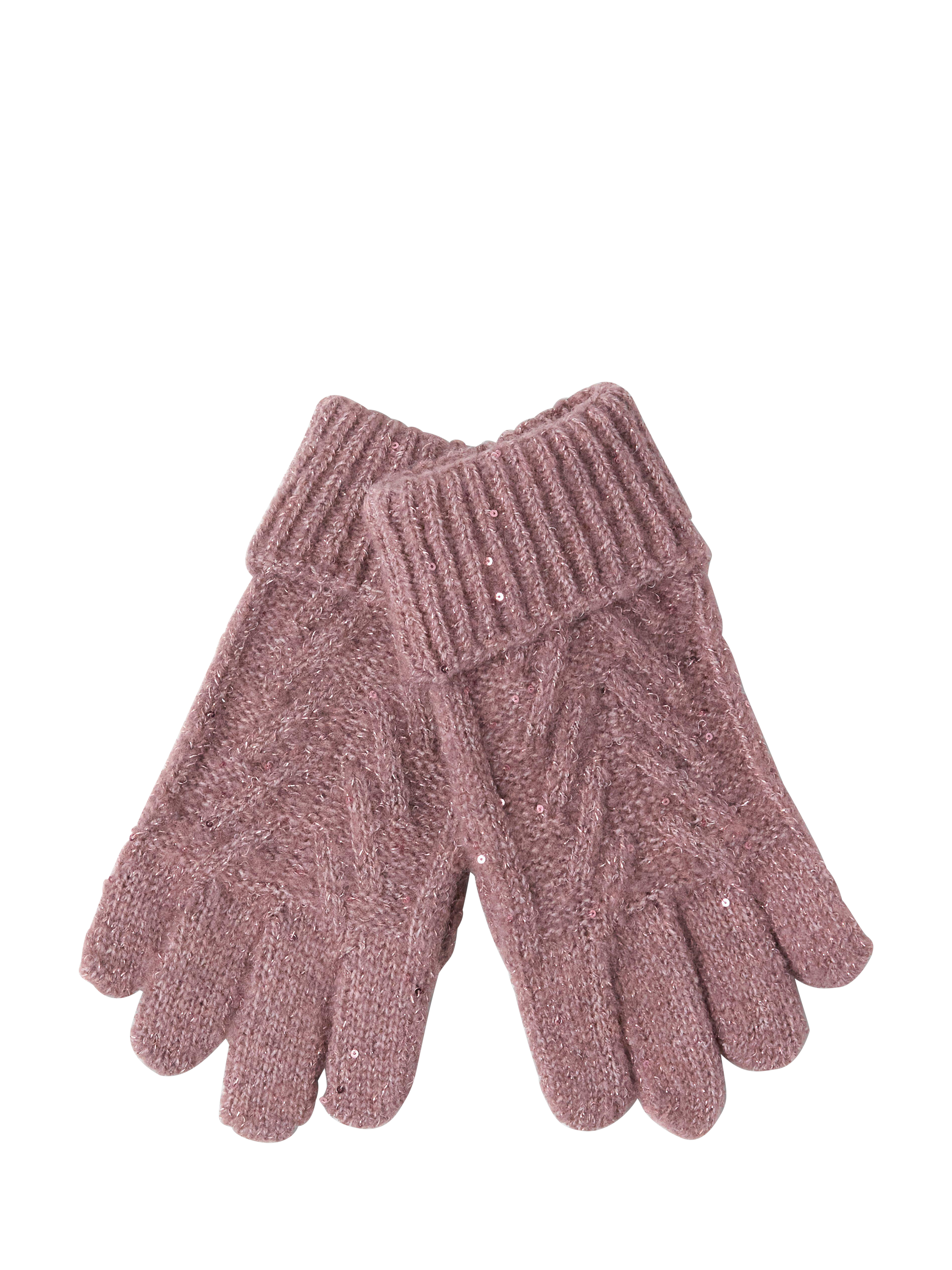 Product image 1 of 3, which shows Lindex Kids' Knitted Gloves, Dusty Lilac, 4-6 years