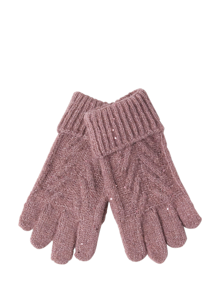 Lindex Kids' Knitted Gloves, Dusty Lilac, Dusty Lilac