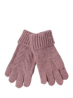 Lindex Kids' Knitted Gloves, Dusty Lilac - view 2, Dusty Lilac